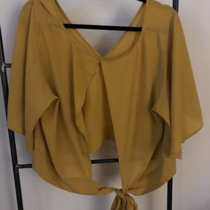 Open Back Tied Blouse